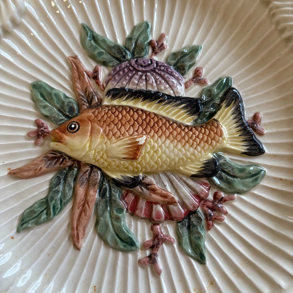 Fitz and Floyd La Mer Fish Canapé Plate - Picture 2 of 5